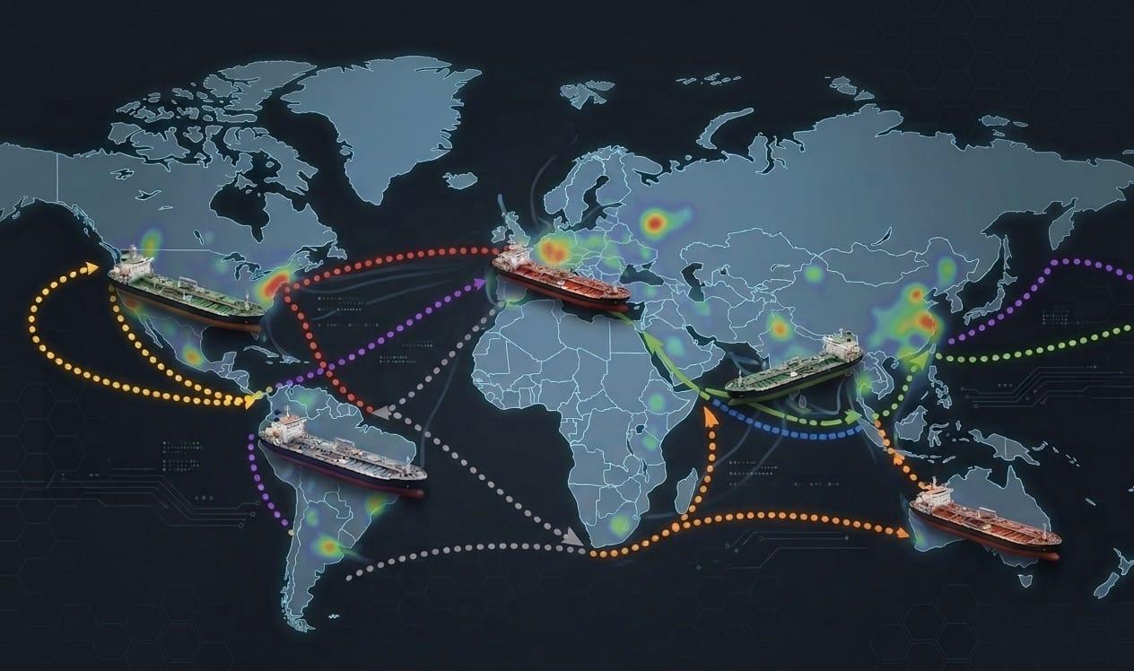 Carbon Shipping Trading Areas Map